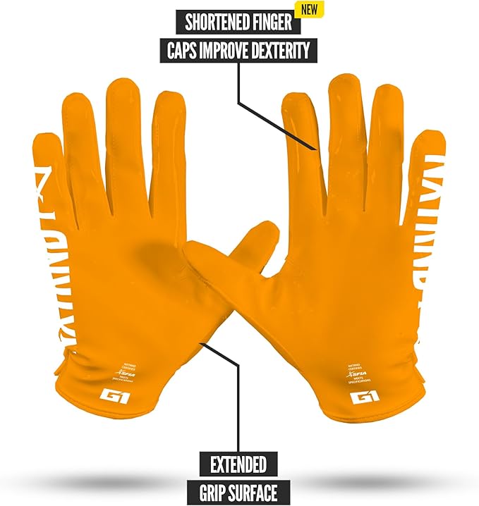 Nxtrnd G1 Pro Men's Football Gloves, Adult Sticky Receiver Gloves