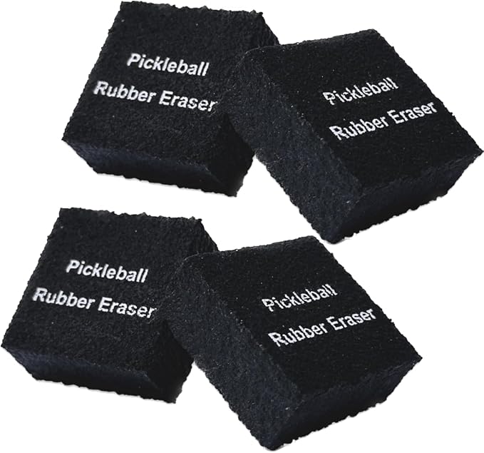 Pickleball Paddle Rubber Eraser, 4 Pieces, Racket Surface Cleaner