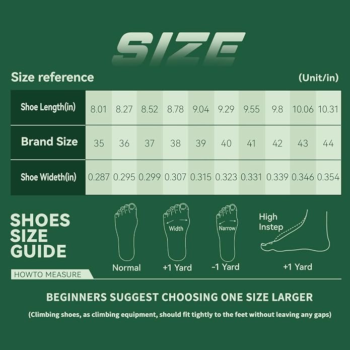 Climbing Shoes Men Lightweight Strong Anti-Slip Indoor Outdoor Rock Climbing Gym Training Beginner to Pro Performance
