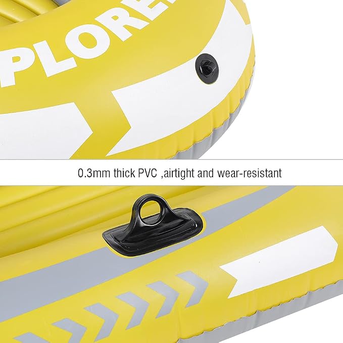 Inflatable Kayak Boat PVC Air Canoe for Fishing Diving Drifting (1 Person Rowing with Double Valve) Inflatable Boat PVC Boot Canoes