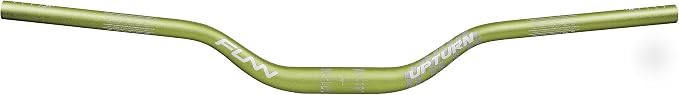 Funn Upturn High-Rise Mountain Bike Handlebar with Bar Clamp 31.8mm and Width 785mm, Durable and Lightweight Alloy Riser Handlebar for MTB and BMX Bike, Rise 55mm MTB Handlebar (Green)