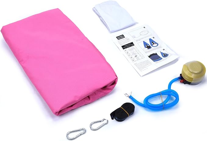 Kids Nest Swing Chair, Hanging Hammock Chair with Detachable Play Tent for Outdoor and Indoor Use (32" D x 52" H), Sensory Swing for Kids (Pink)