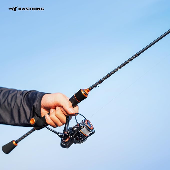 KastKing Zephyr Finesse Fishing Rods | IM6 Graphite, Extra Twin-Tip, 3pc Travel Design, Ultra-Light Lure Casting, Stainless Steel Guides with Zirconium Rings