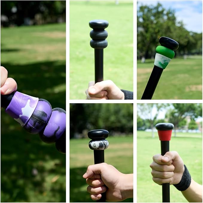 Bat Grip Choke Up Rings,Premium Choke Up Rings, Pressure Baseball Rings,Including: 8 Pack Choke up Rings, 2 Wrist Protectors