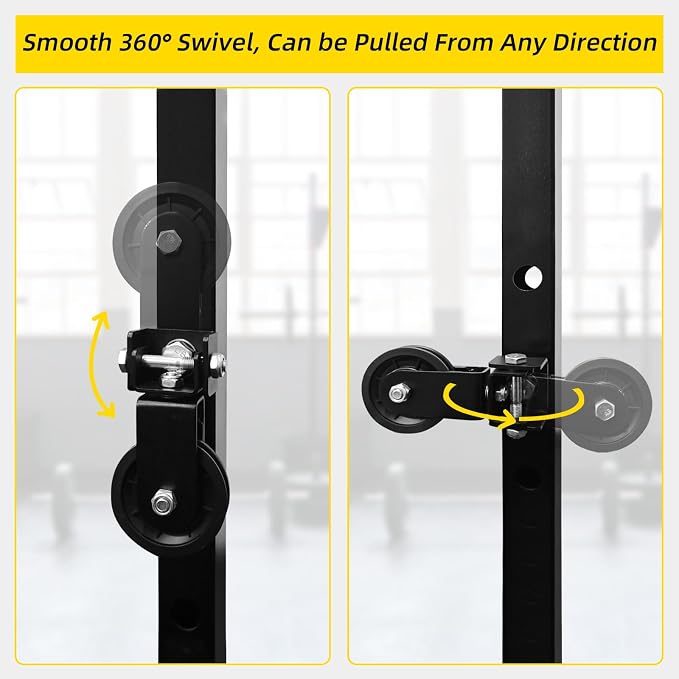 LAT Pulldown Pulley System for Home Gym Cable Machine Pulley Attachment Set Power Cage Weight Lifting Workout Kit