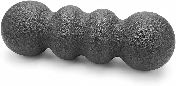 Double Peanut Massage Roller for Deep Tissue Relief, Spinal Alignment Gap, Micro-Perforation Texture, Targets Back, Neck & Legs