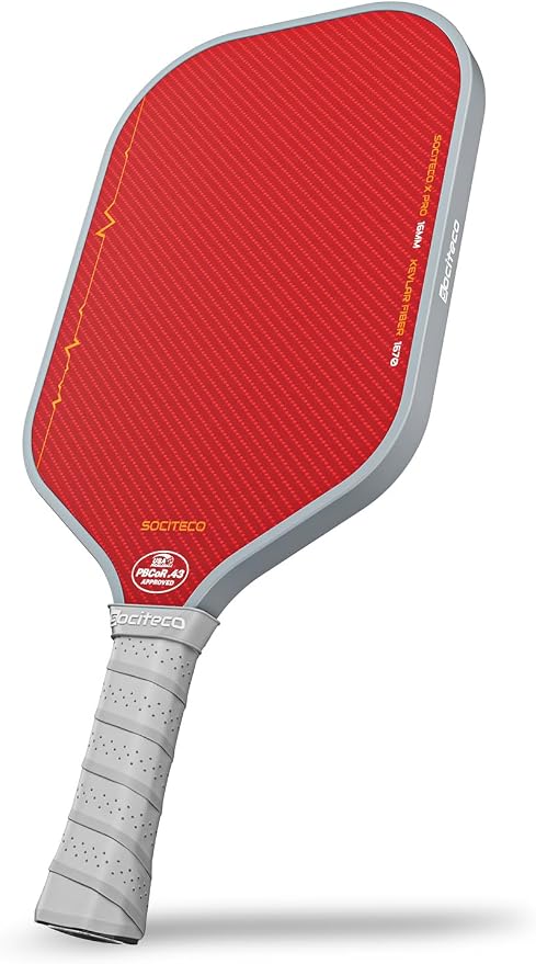 Carbon Fiber Pickleball Paddle, Thermoformed Pickleball Paddle | T700 Carbon Fiber, Thermoformed Unibody, 16mm Honeycomb Core, Foam Edge Wall, Elongated, Intermediate and Competitive Player