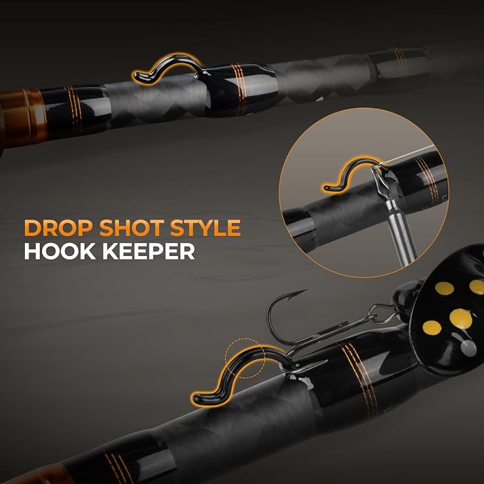 KastKing Zephyr Finesse Fishing Rods | IM6 Graphite, Extra Twin-Tip, 3pc Travel Design, Ultra-Light Lure Casting, Stainless Steel Guides with Zirconium Rings