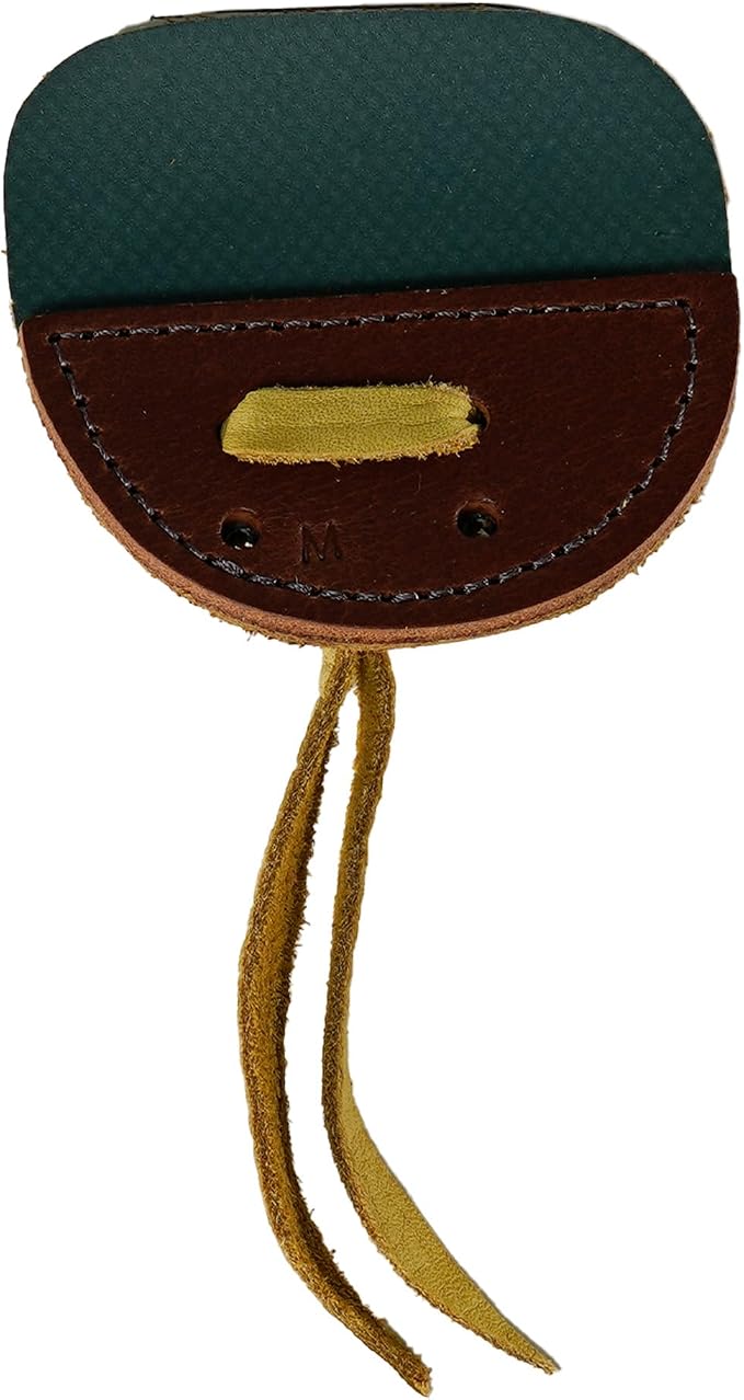 Hornet 3-Under Duratab – Handmade USA Leather Finger Tab for Traditional Archery (Bison & Elk) - Available in Medium or Large Sizes – Right or Left Hand Options