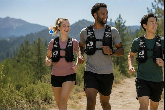 Running Hydration Vest — Lightweight Trail Running Vest with Quick-Access Phone Holder, Water Bottle Holder, Bounce-Free Adjustable Belt for Men and Women — 5K 10K 21K 42K Marathon Trail