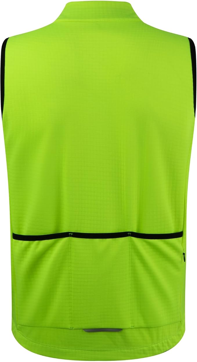 Men's Thermal Fleece Cycling Vest Windproof Waterproof Outerwear Cycling Jersey Bike Gilet Sleeveless Bicycle Jacket