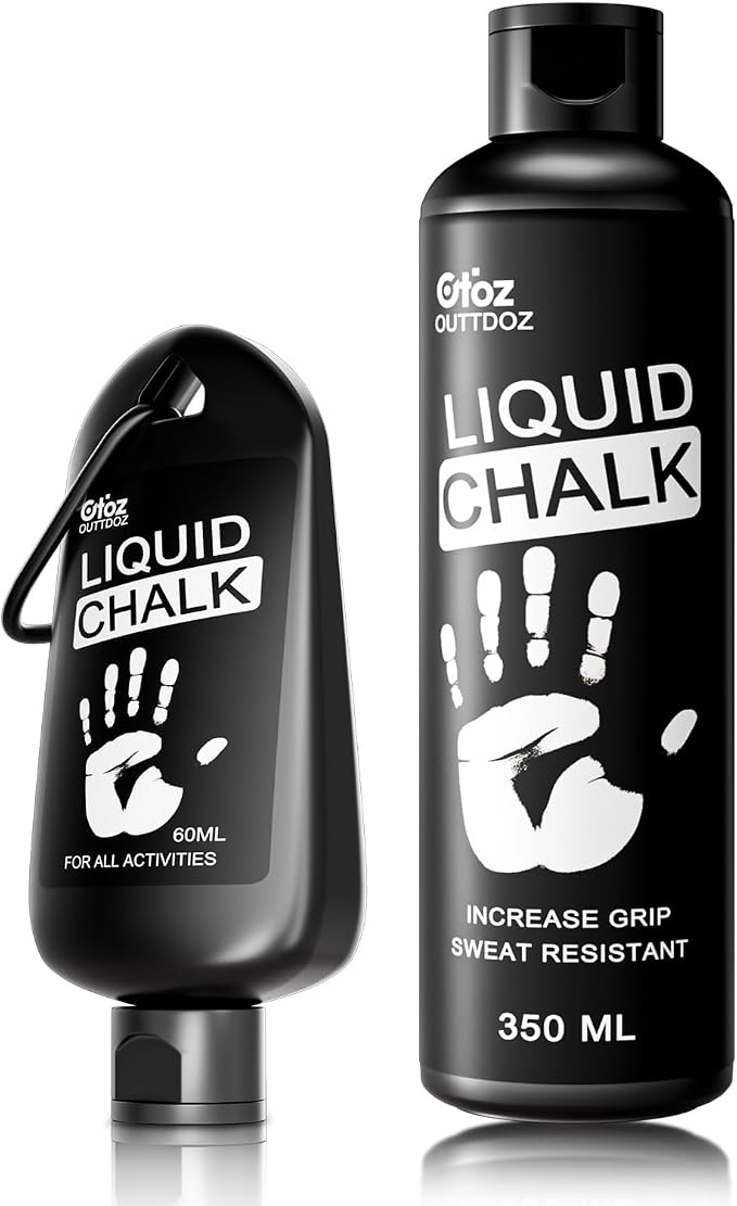 Pro Grade Liquid Chalk 2 oz or 12 oz Mess-Free Gym Chalk for Weightlifting, Gymnastics, Rock Climbing, Dancing, Dries in Seconds