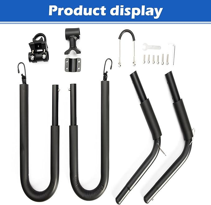 Bicycle Surfboard Racks, Bike Surf Board Holder for Shortboards, Longboards, SUP Paddleboards, Skis, Windsurfing Boards, Outdoor Sports Surfing Wakeboard Carrier Mount for Bike