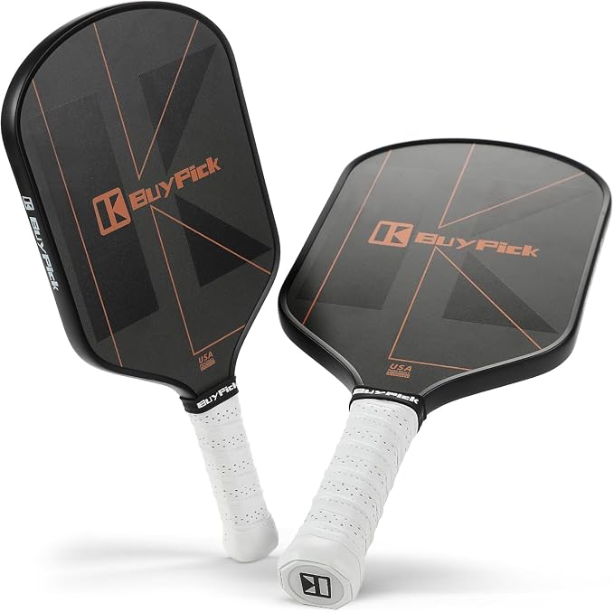 Pickleball Paddle, USAPA Approved, Lightweight & Wide, Carbon Fiber Surface, 16mm Thick, Anti-Slip Grip, Gift for Men