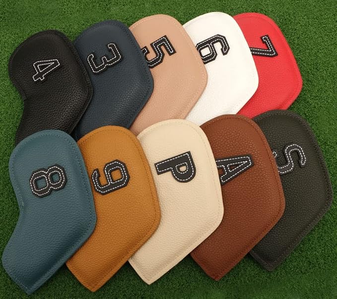 10Pcs/Set Number Golf Iron Cover Headcover Colorful Golf Iron Head Covers (3-9 APS)