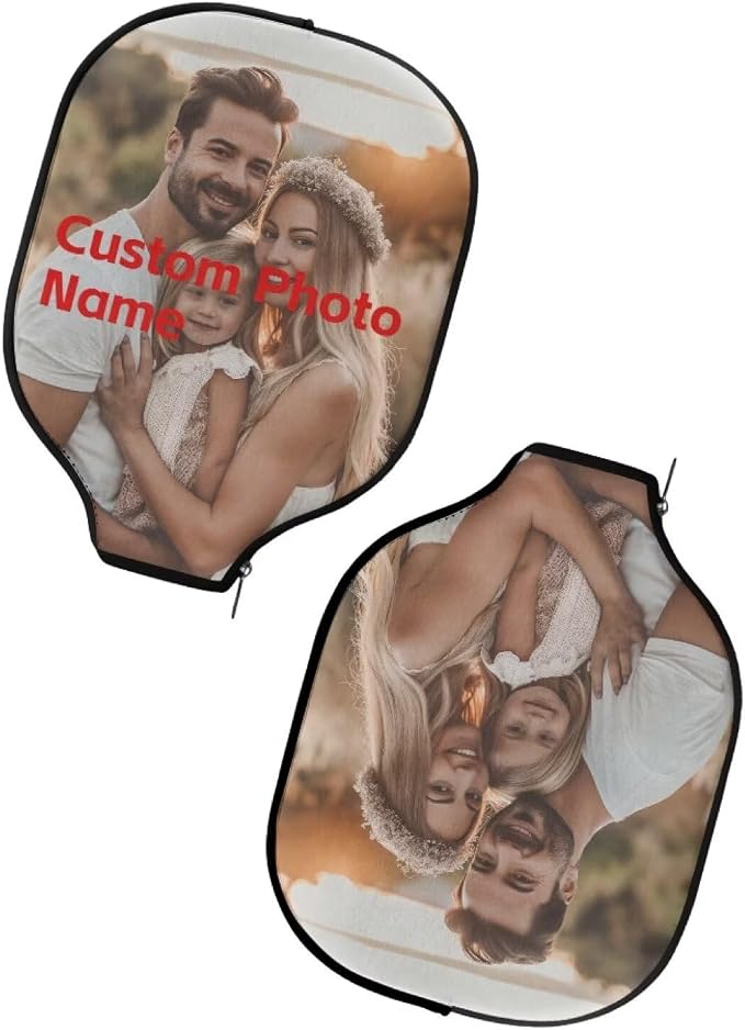 Pickleball Paddle Covers Only for Men and Women Zipper Closure Protection and Decoration