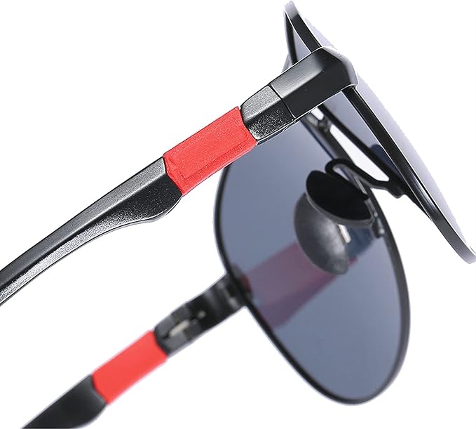 COTIA Men's Pilot Full Reading Sunglasses Square Aluminum Magnesium Frame Outdoor Sports Presbyopic Sun Glasses