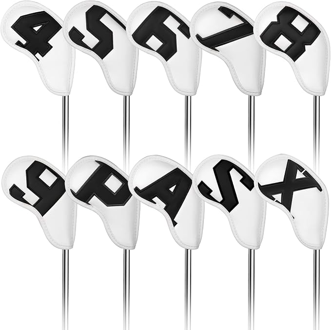 Craftsman Golf Magnetic Iron Headcovers Protective Cover with Large No. Available for Customize Name