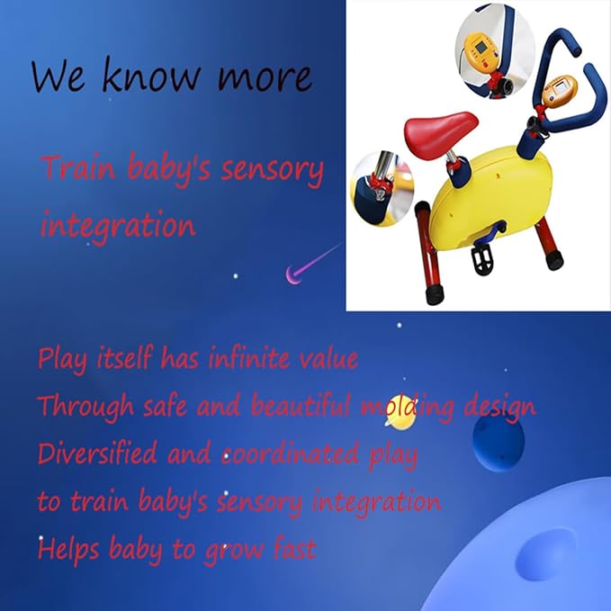 Exercise Equipment Bikes for Kids,Adjustable Resistance And Seat Height and Fitness Exercise Equipment,For Boys Girls Ages 3-12 Year Old