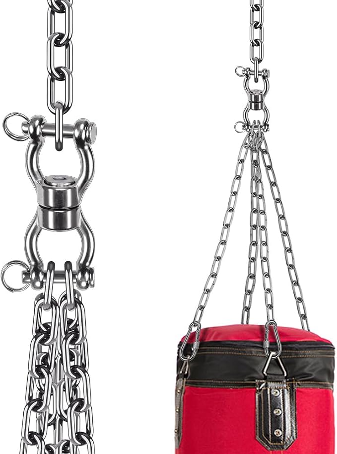 SELEWARE Silent Bearing Swing Swivel, 360° Rotational Device Hanging Accessory with Removeable Buckle for Tree Swing, Hammock Chair, Climbing Rope, Yoga, Kids Swing Swivel 1202LB Capacity