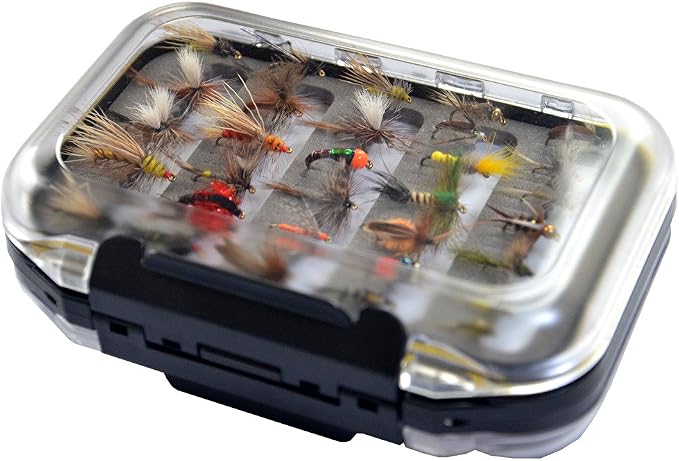 Outdoor Planet Premium Fly Fishing Flies Assortment, 12/24 /48 /66pcs Dry/Wet/Nymph/Streamer Flies, Trout/Bass/Panfish/Salmon Fishing Flies