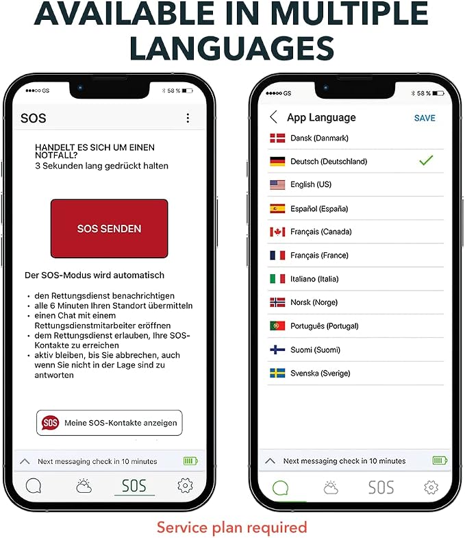 ZOLEO Satellite Communicator – Two-Way Global SMS Text Messenger & Email, Emergency SOS Alerting, Check-in & GPS Location – Android iOS Smartphone Accessory