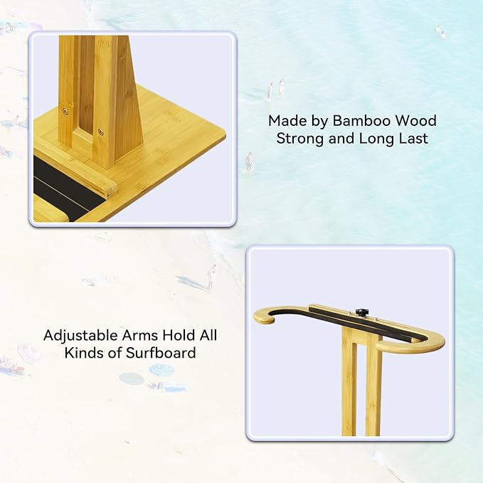 TWO STONES Paddle Board Rack Storage, Vertical Surfboard Stand, Surfboard Rack for Wall-Free to Display Indoor and Outdoor Hold Up to 80cm Width