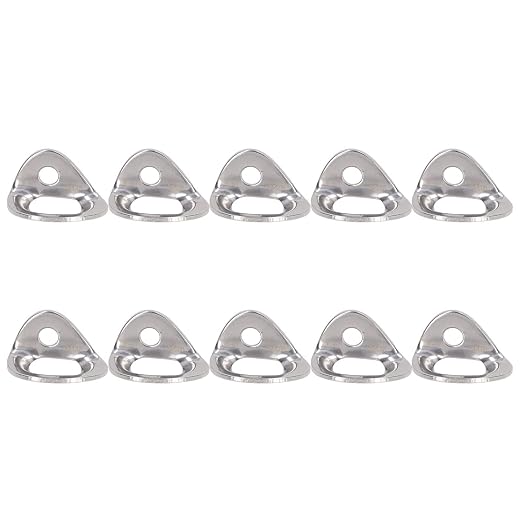 Bolt Hanger,10Pcs Climbing Hanger Lightweight Stainless Steel Rock Climbing Anchors for Cave Exploration Engineering Protection