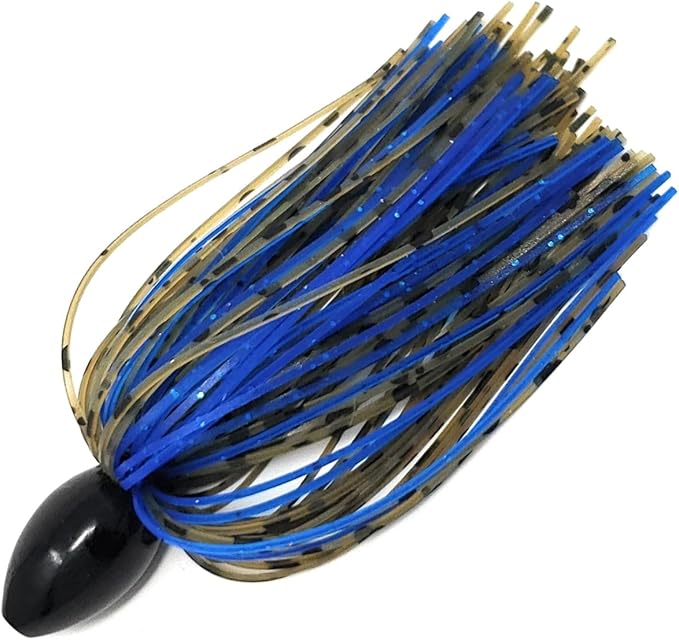 Reaction Tackle Skirted Tungsten Punch Rigs/Tungsten Fishing Weights with Skirt for Bass Fishing/Punch Through Heavy Cover and Thick Vegetation