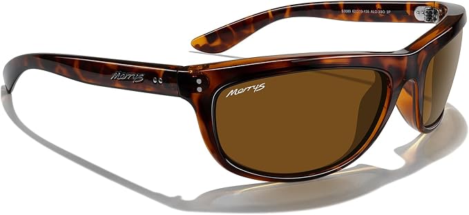 MERRY'S Wrap Around Sport Polarized Sunglasses for Men Women Driving Fishing UV400 Protection