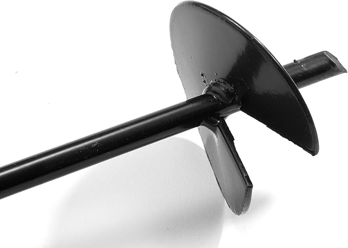 Ashman Black Ground Anchor (16 Pack) 15 Inches in Length and 10MM Thick in Diameter with 65 Feet of Rope.