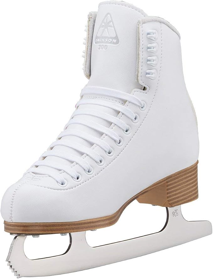 Jackson Classic 200 Womens/Girls Figure Ice Skates | Comfortable Figure Skates for Ice Skating & Recreational Figure Skating, Ice Skates for Kids/Toddler Ice Skates-Medium Width