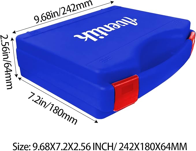 Streamer Fly Box Click Lock Large Streamer Flies Storage Fishing Tackle Box Boat Box Foam Fishing Trays(Blue)