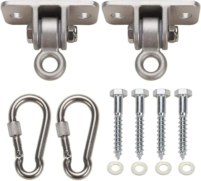 Heavy Duty Swing Hangers Set, 2400lb Capacity, 2-Pack with Mounting Hardware