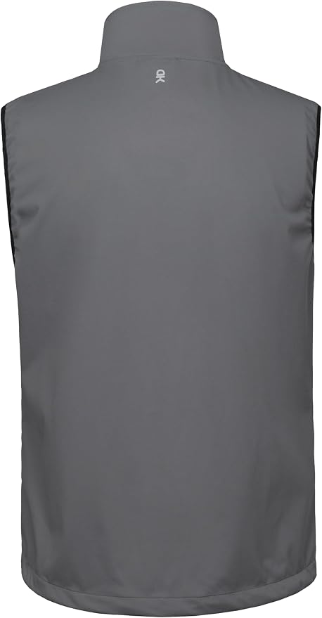 Little Donkey Andy Men's Lightweight Softshell Vest Windproof Sleeveless Jacket for Travel Hiking Running Golf