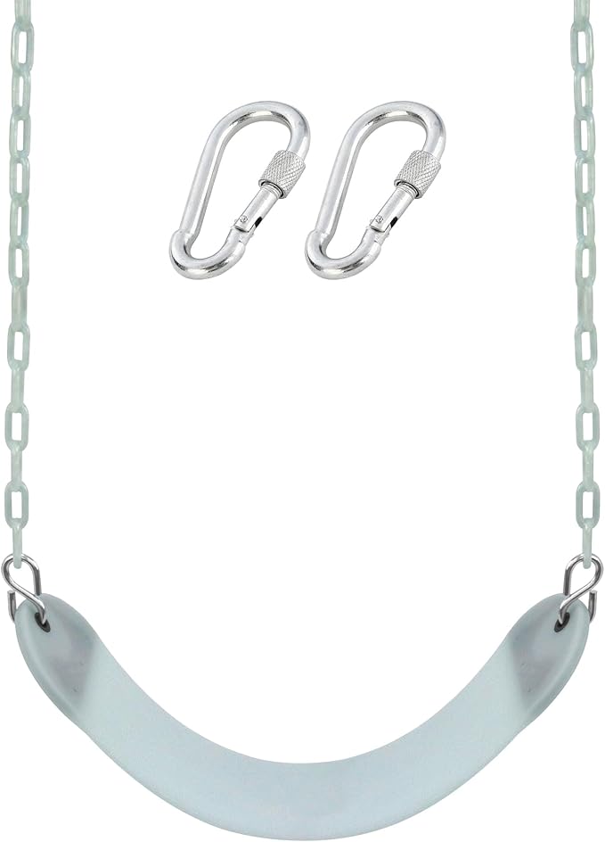 Heavy Duty 66 Inches Chain Plastic Coated Swing Seat Replacement Swing Set Accessories Outdoor Glow in The Dark
