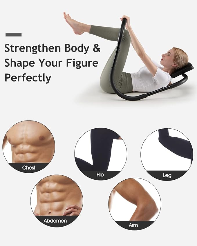 Ab Machine Exercise Equipment, Portable Sit up Machine for Core Strength, Study Ab Crunch Machine, Ab Roller for Abdominal Workout Exerciser & Trainer