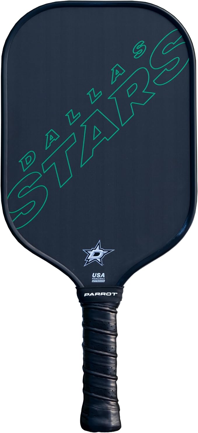 Team Golf Parrot Paddles NHL Dallas Stars Pro-Formance Pickleball Paddle (Wordmark)