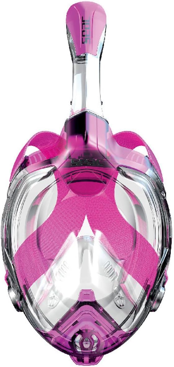SEAC Libera, Full Face Snorkeling Mask, Hypoallergenic Silicone, Quick Release, EN136:2000 Certified, 4 Sizes