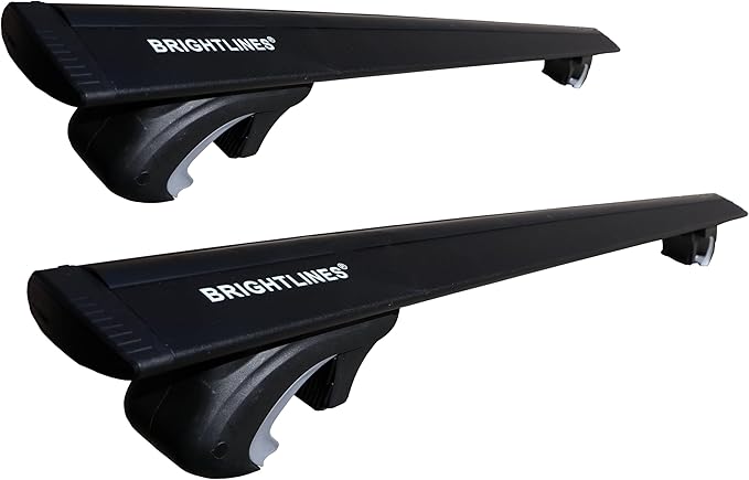 BrightLines Black Heavy Duty 220 lbs Universal Crossbars Roof Racks Compatible with 2013-2026 Subaru Crosstrek & Crosstrek Wilderness & 2022-2026 Outback Wilderness for Kayak Luggage ski Bike Carrier