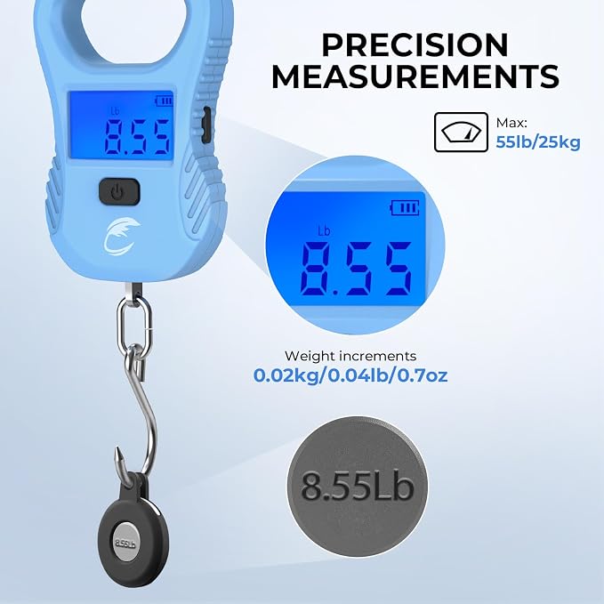 Calamus DriftWave Fishing Tool Kit | Multi-Function Tool Kit, Corrosion-Resistant Pliers, Fish Lip Gripper with Tape Measure, Digital Fish Scale, Fishing Gear