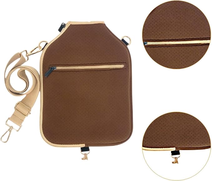 harayaa Pickleball Racket Cover Neoprene Protective Paddle Storage Carrier Pouch with Zipper And Detachable Adjustable Shoulder Strap Suitable for Facility Tr