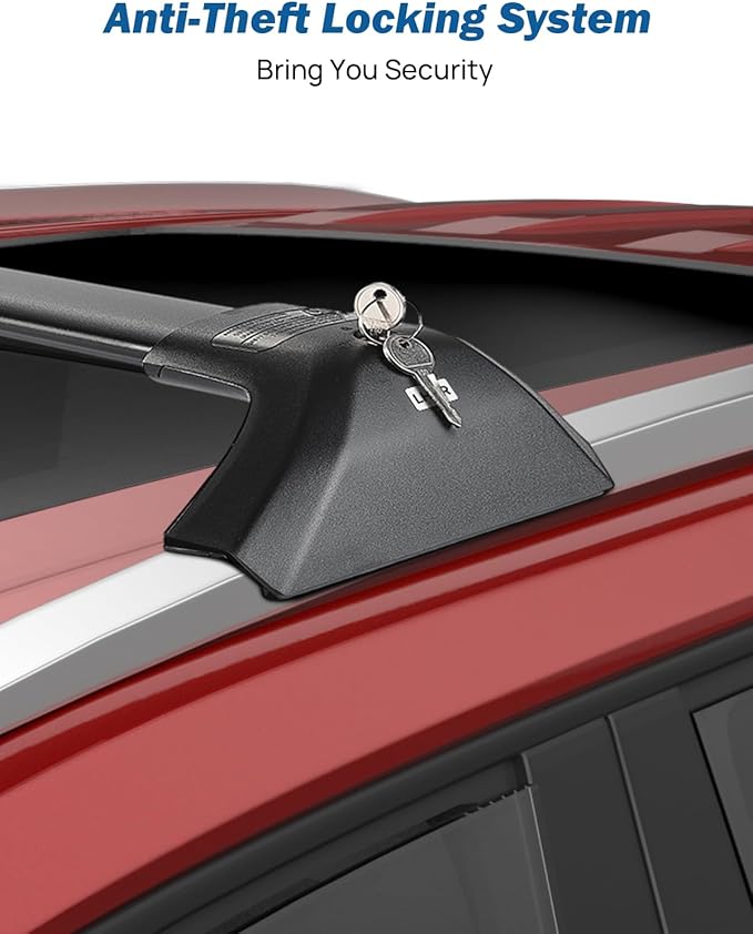 JOYTUTUS 300lbs Lockable Heavy Duty Roof Rack Crossbar Fits for Toyota Highlander 2020-2026 XLE/XSE/Limited/Platinum/Hybrid (Not Fit L/LE/LE Hybrid), Anti-Theft Aluminum Cross Bars for Luggage Cargo