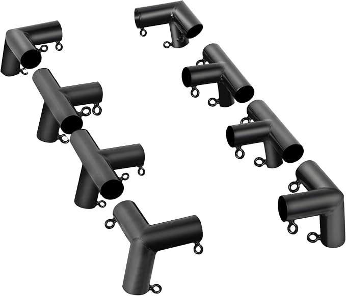 Aoneky 1 3/8 Inch Trapezoid Baseball Batting Cage Frame Corner Kit - Batting Cage Connector Kit