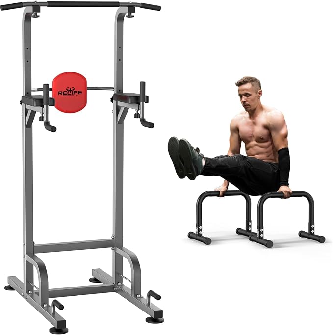 RELIFE REBUILD YOUR LIFE Dip Bars Functional Heavy Duty Dip Stands Push Up Stand