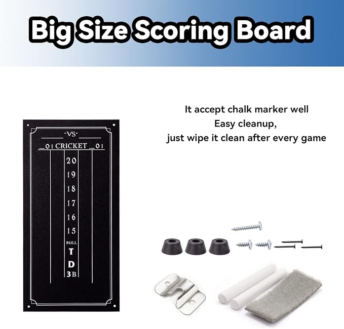 GSE Games & Sports Expert 18" Regulation Size Steel Tip Dartboard Game Set. Excellent Bristle/Sisal, Paper Baseball, Bullseye, Dart Board Game Set (Several Styles Available)