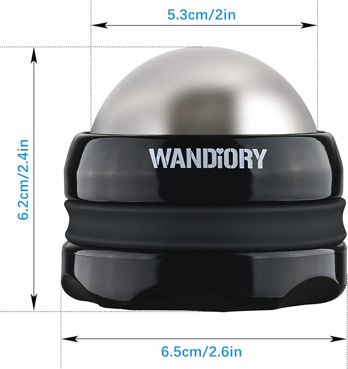 Ice Roller Ball, Cryosphere Cold Massage Roller Ball, Hot/Cold Therapy, Myofascial Release, Muscle Recovery, Trigger Point & Deep Tissue Muscle Relief, for Neck, Back, Shoulders, Arms, Legs, Foot etc