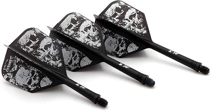 CUESOUL 3 Sets Integrated Dart Shaft and Flights,Dart Shaft Length 21mm/28mm/33mm