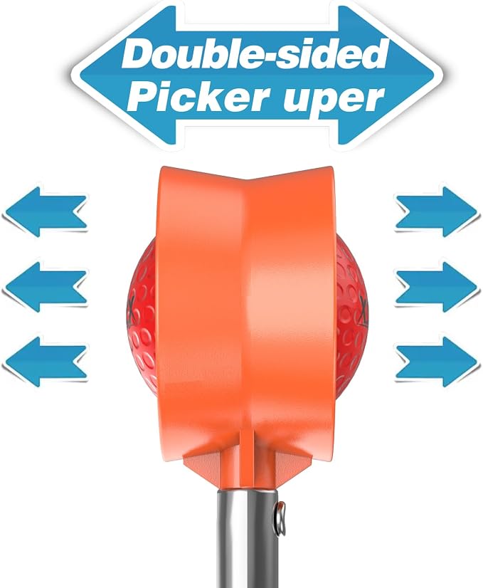 Telescopic Golf Ball Retriever for Water and Golf Club Cleaner & Ball Cleaning Bag