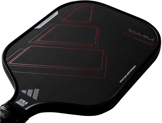 adidas RX Carbon CTRL Pickleball Paddle - Black/orange